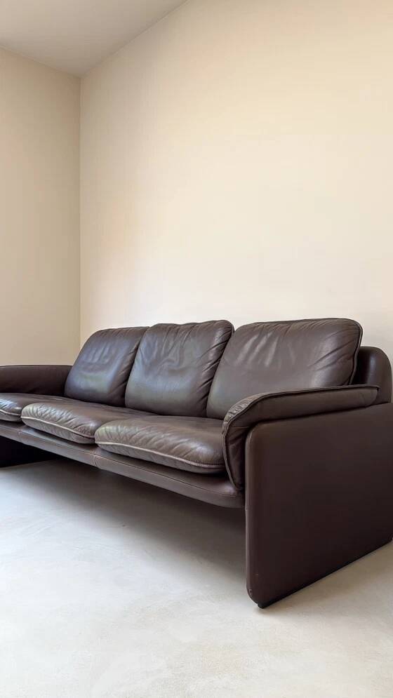 Vintage DS-61 leather 3-seater sofa by de Sede
