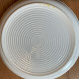 4 white and blue plates Arcopal