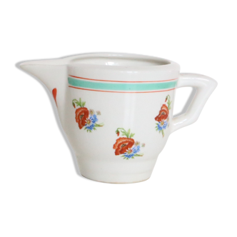 Moulin des Loups milk pot, Picardy motif - Orchies - Nord - Haut de France - vintage French - p