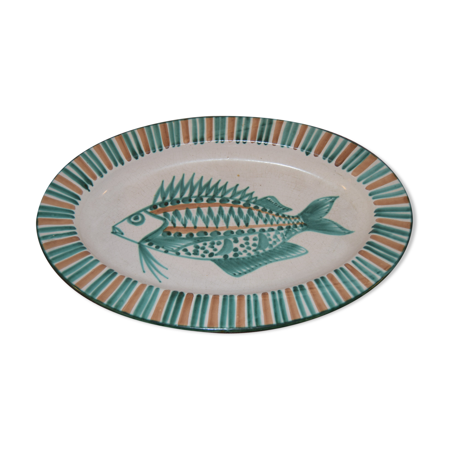 Plat en céramique Vallauris de Robert Picault