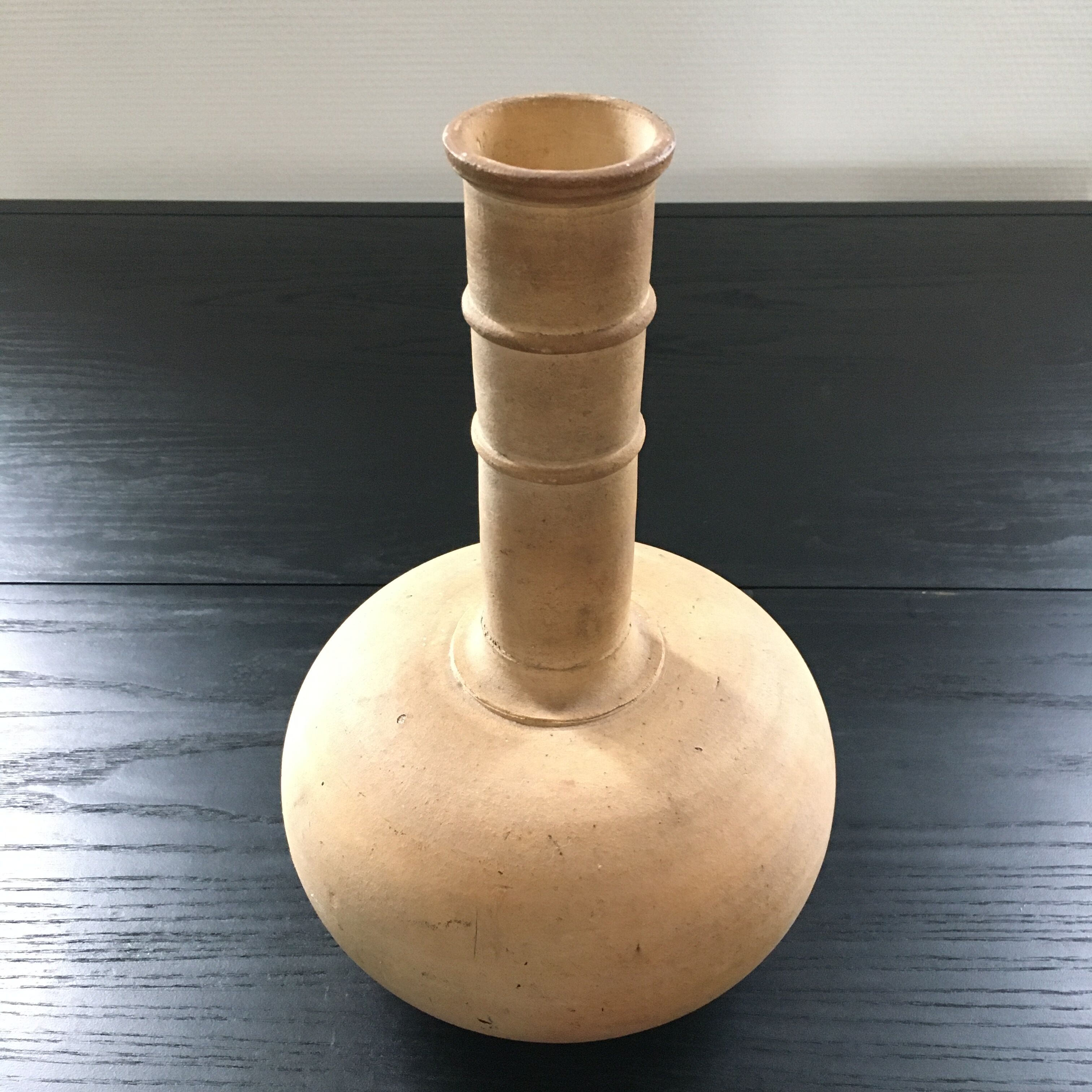 Terracotta heron vase