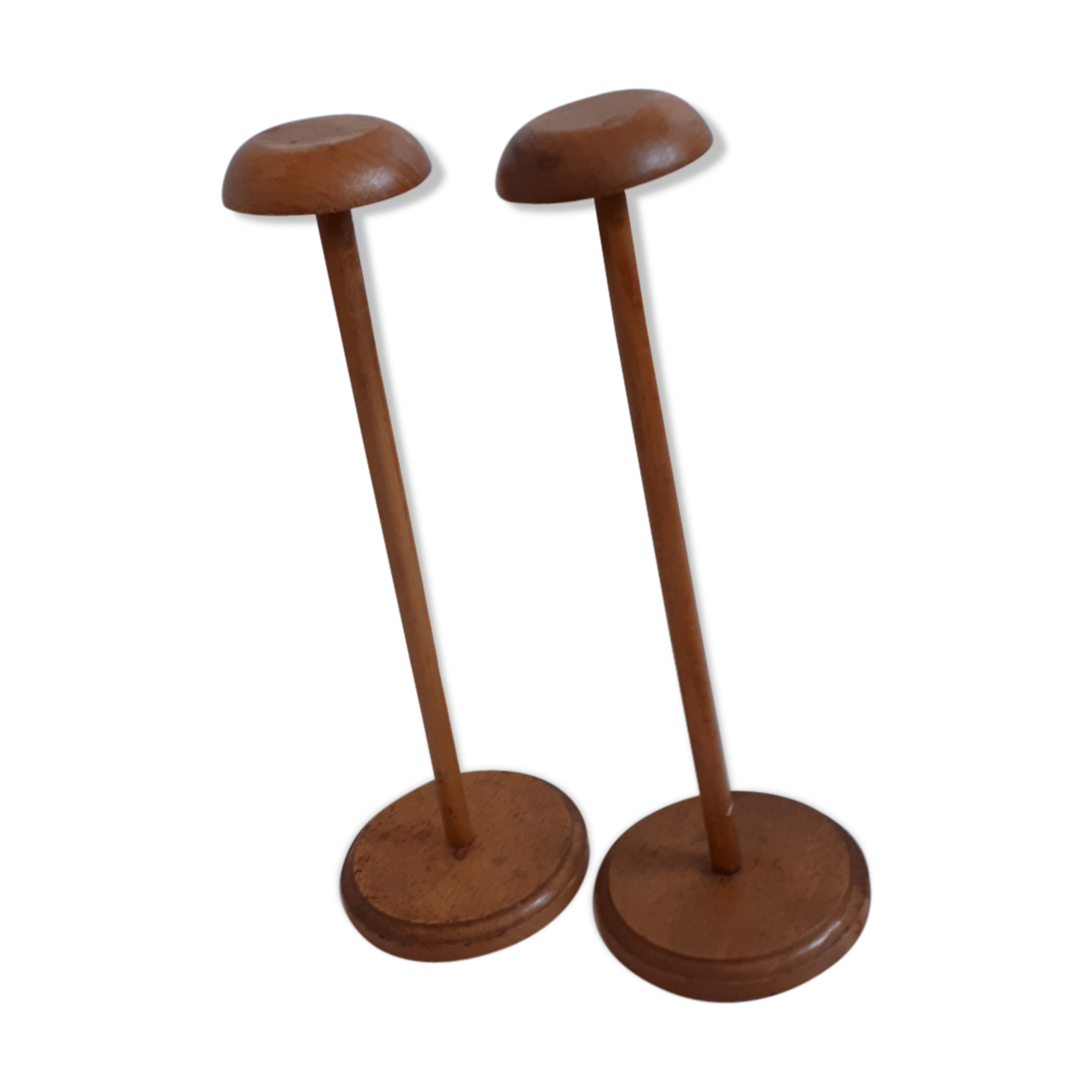 Solid wooden hat-wear duo