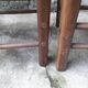 Lot de 6 chaises brutalistes paillées