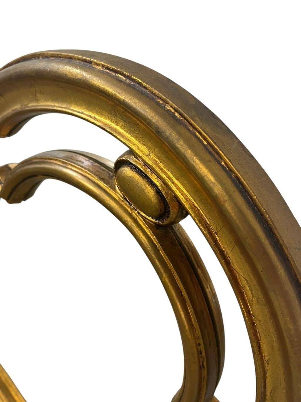 Miroir baroque vintage doré