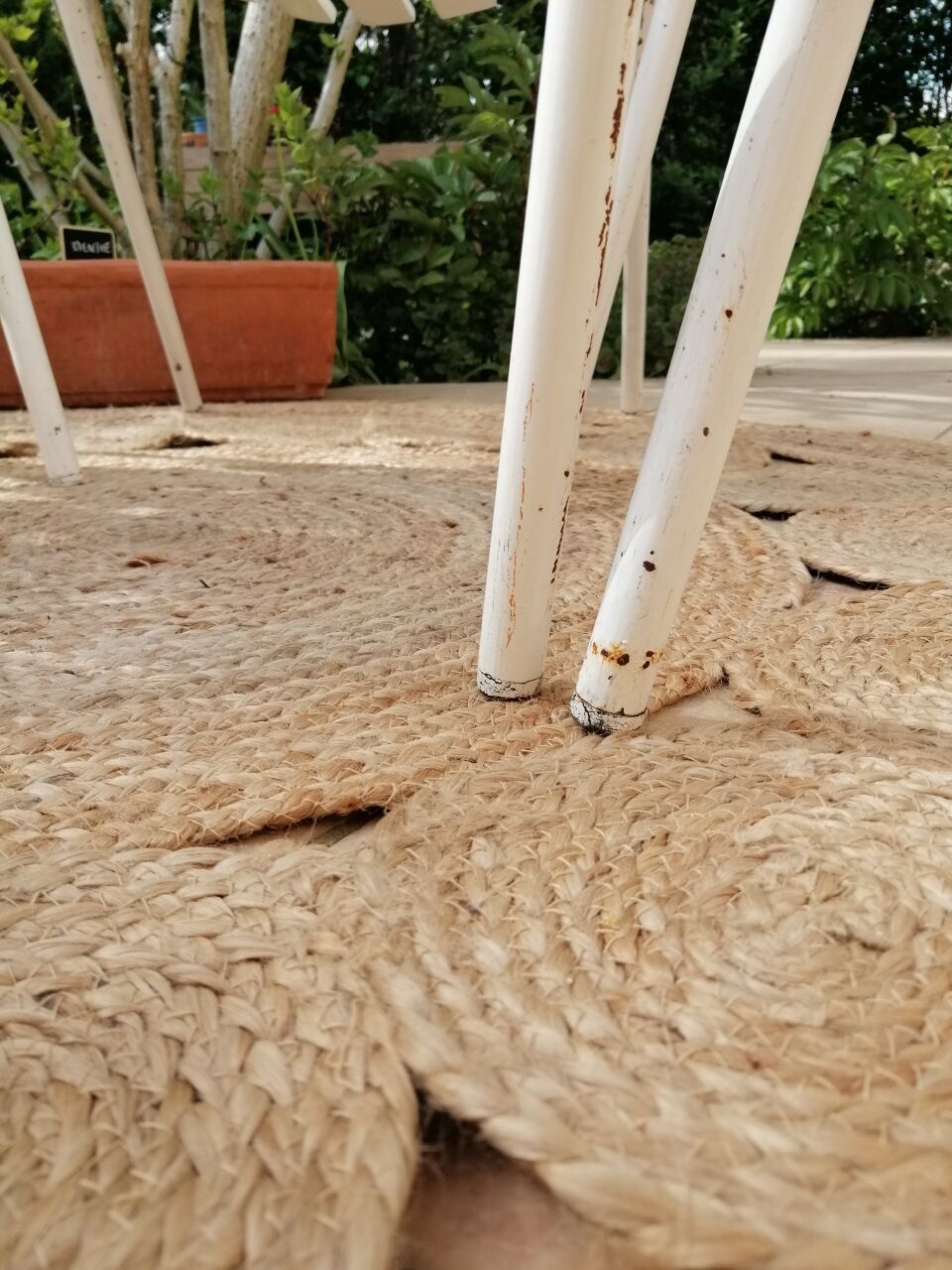 Vintage garden armchairs