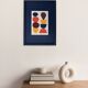 Abstract collage on paper signed eawy