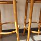 3 wooden bar stool and cannage