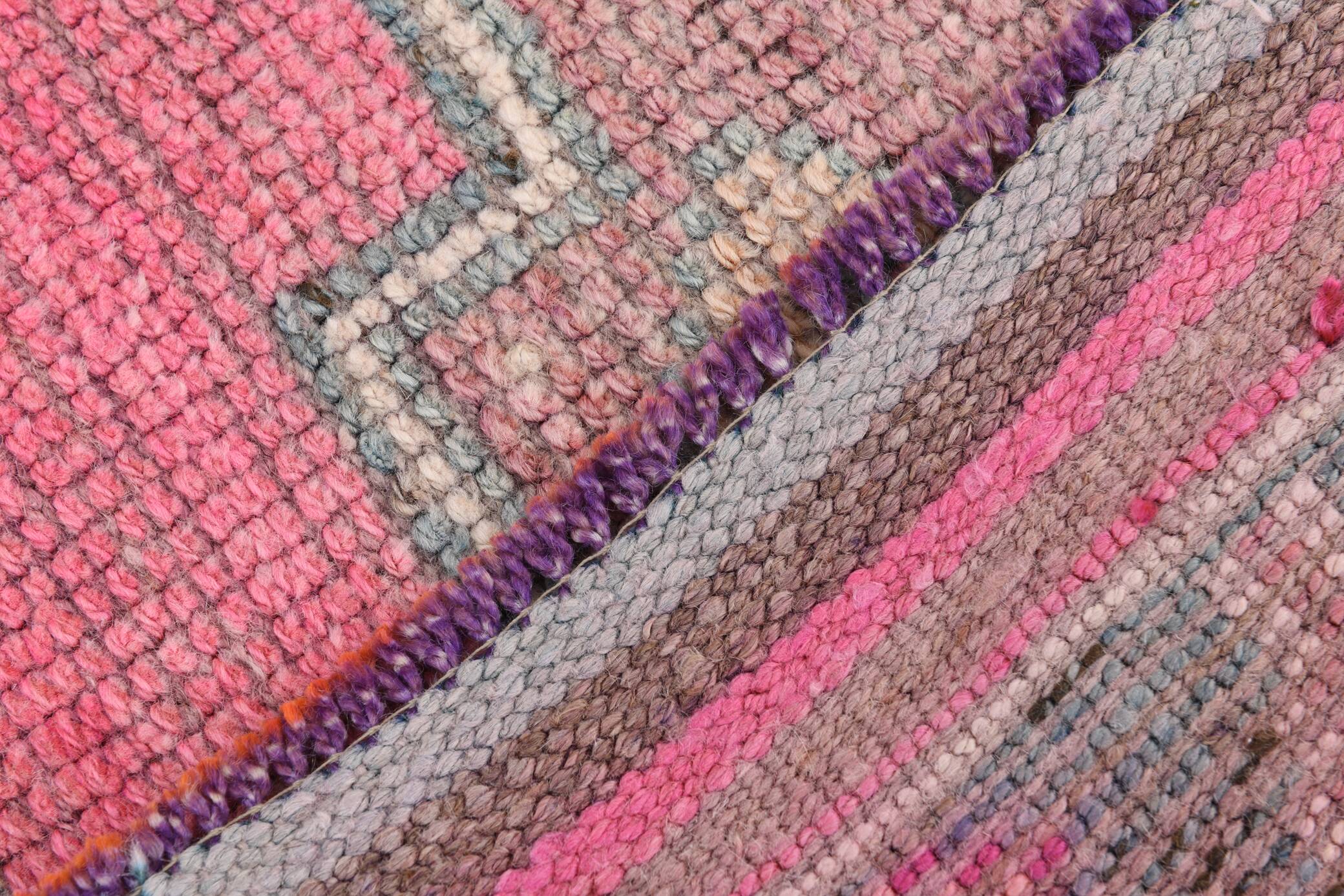 3x10 Pink Vintage Runner Rug, 99x324Cm
