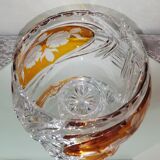 Cut and chiseled Bohemian crystal cup