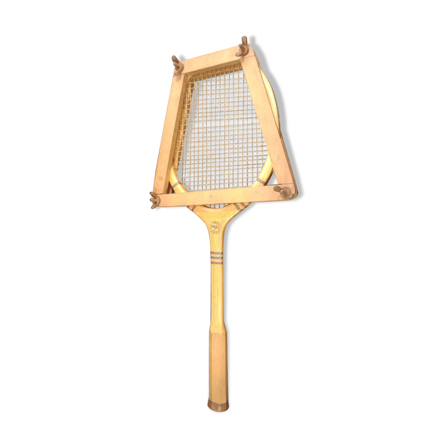 Wooden tennis racket