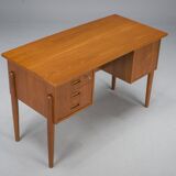Small Mid-Century Danish Teak Desk, 1970s