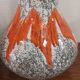 Vintage fat lava vase k369 made in Hungary in the 70s