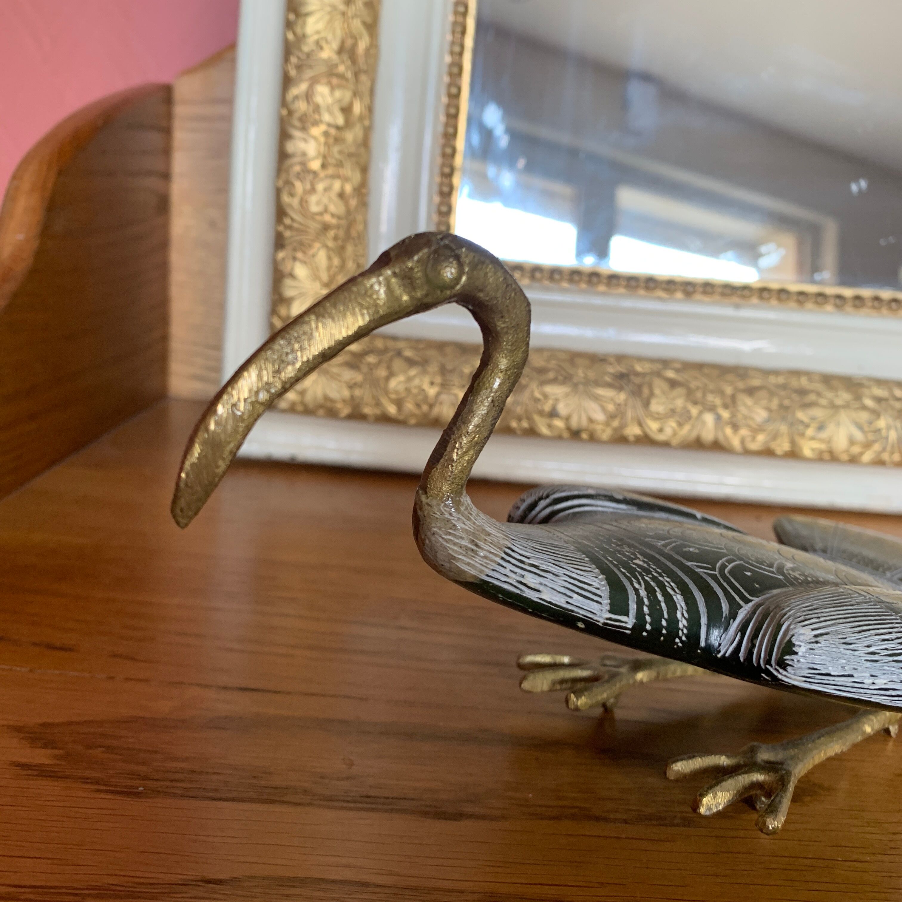 Brass heron