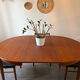 Vintage teak round table NF extendable