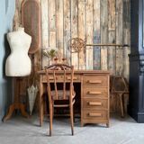 Oak half-minister's desk (renovated)
