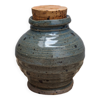 Small vase in Corsican pyrite stoneware