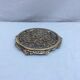Round flat in vintage brass