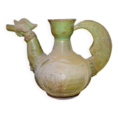 Cruche ou verseuse en gres emaillé, asie ou ottoman