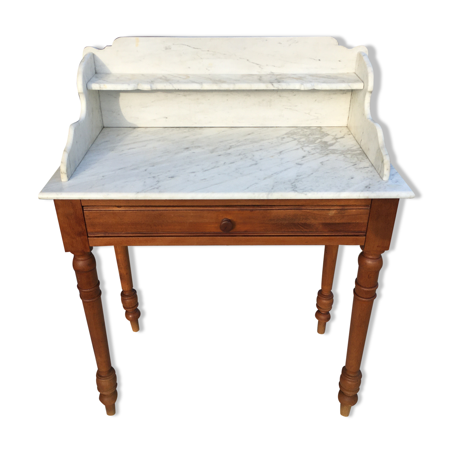 Dressing table with marble top