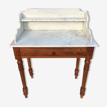 Dressing table with marble top