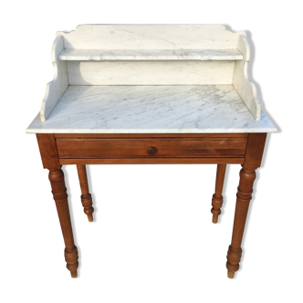 Dressing table with marble top