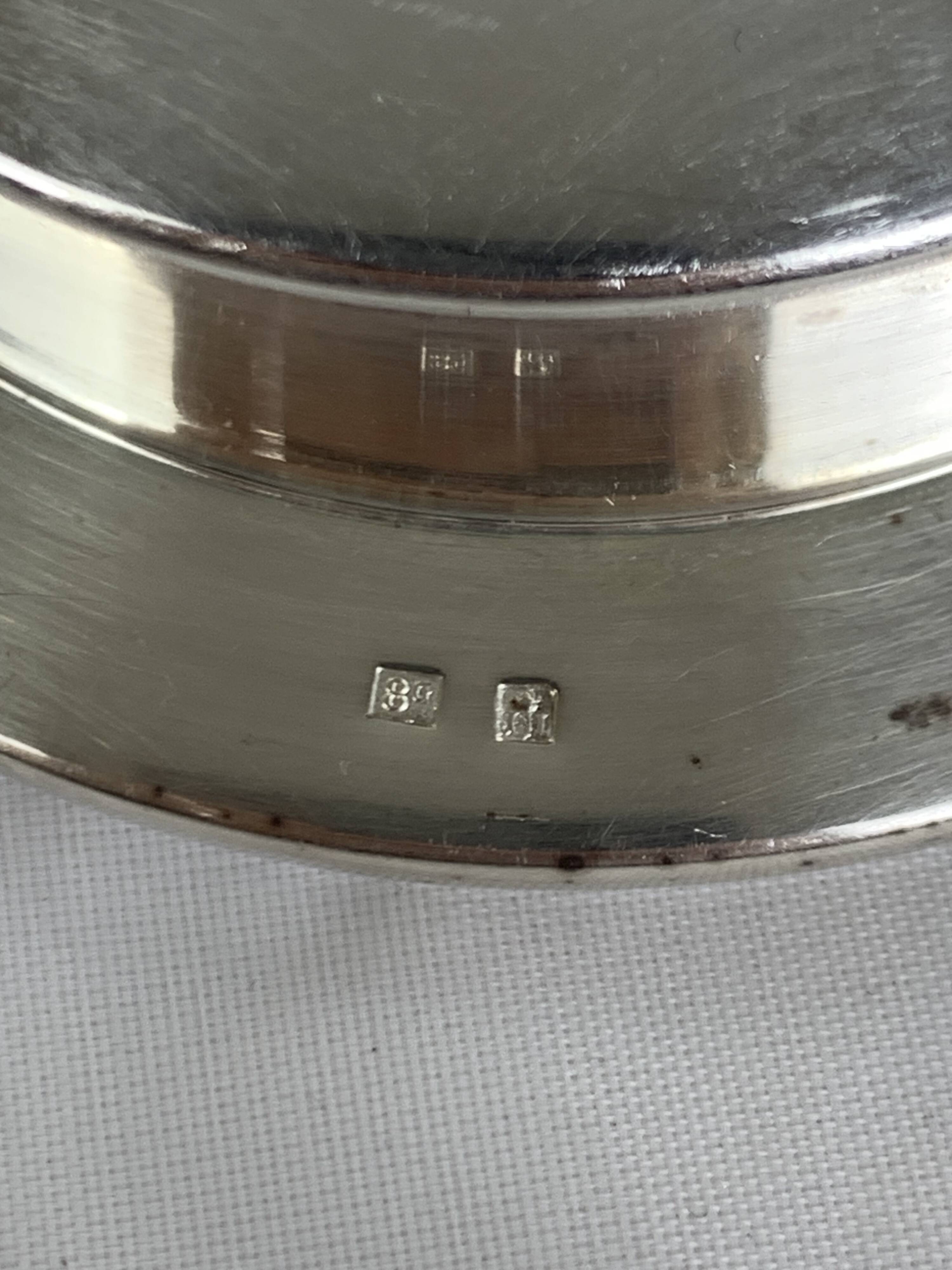 Beurrier Coquillor en métal argenté