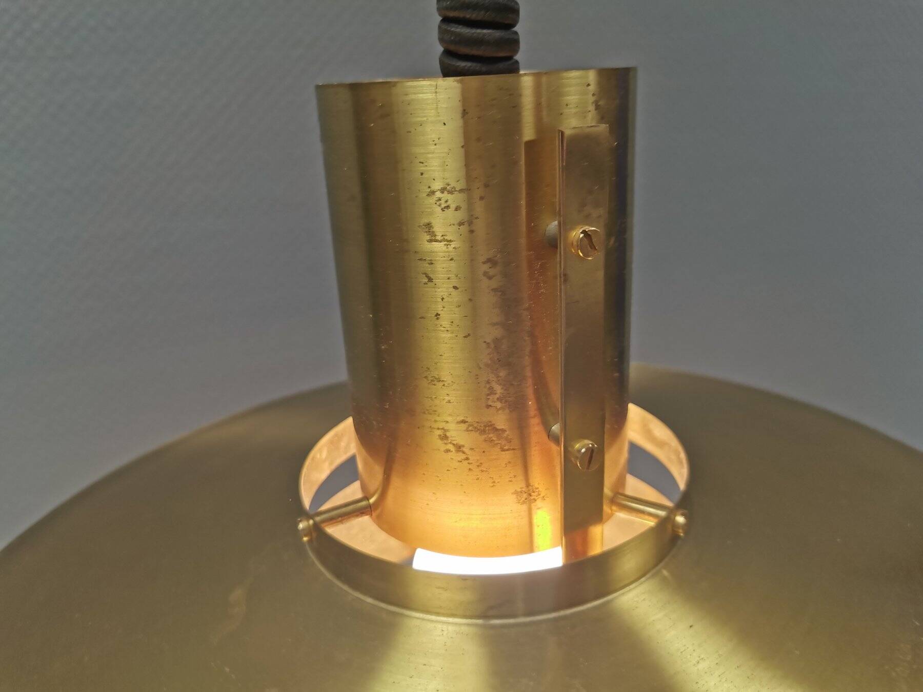 hanging lamp from Danish Vitrika (no label, but we know the lamp)