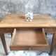 Small oak farmhouse table with large drawer - 110 cm