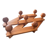 Brutalist accordion coat rack