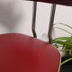 Chaise pivotante skaï bordeau 1960