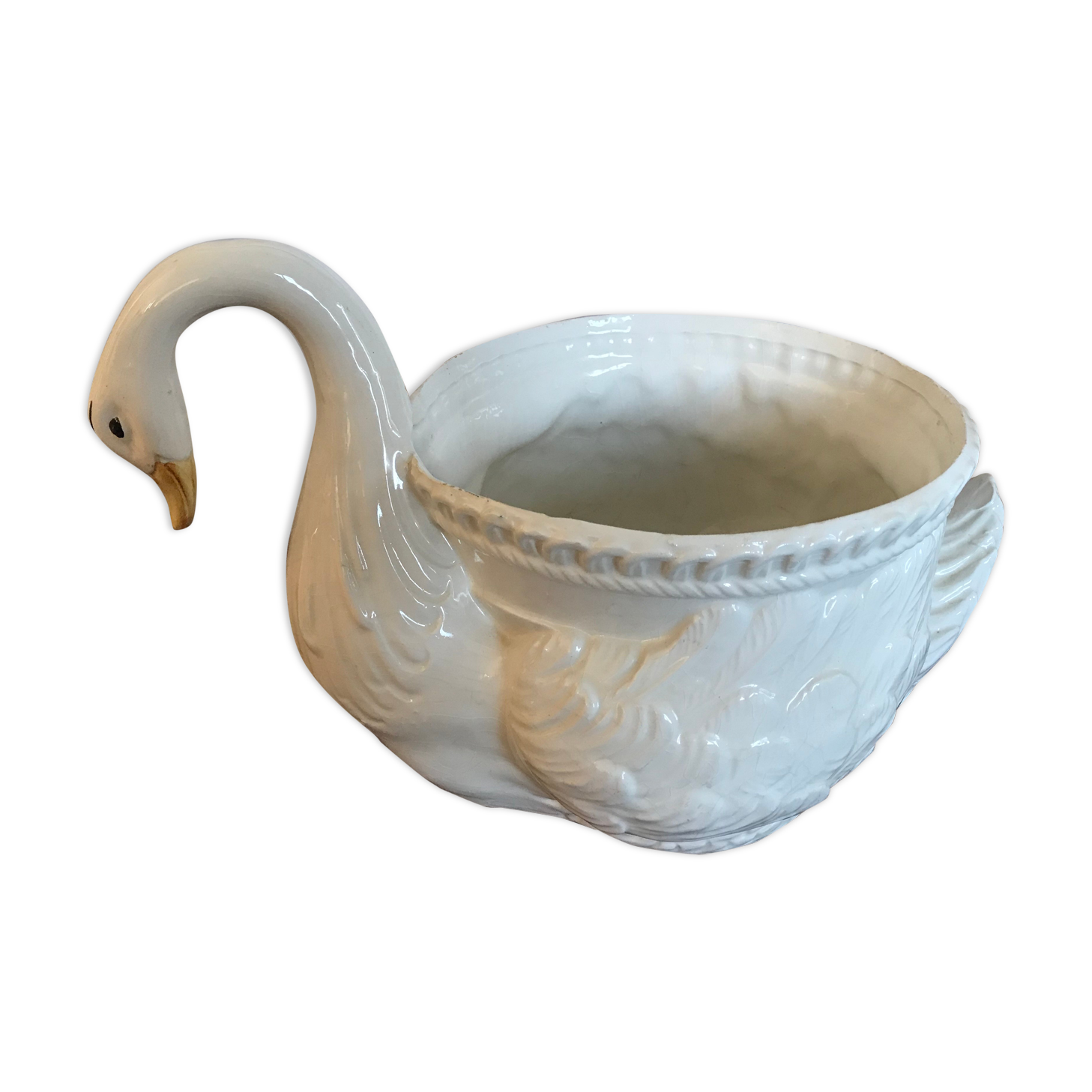 60s swan pot cover