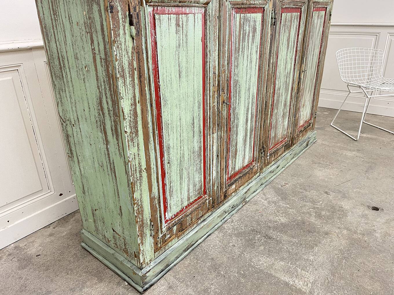 Patinated pine sideboard, 1920