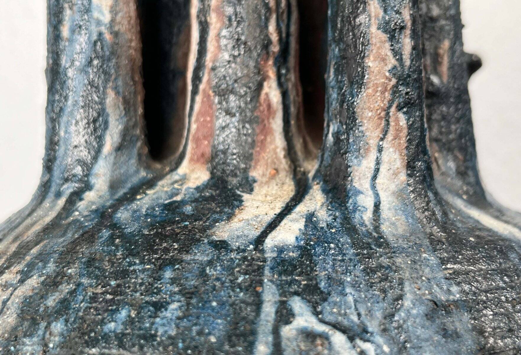 Large Fireplace Vase Studio in Brutalist Mid-Century Ceramic by Gerhard Liebenthron, 1974