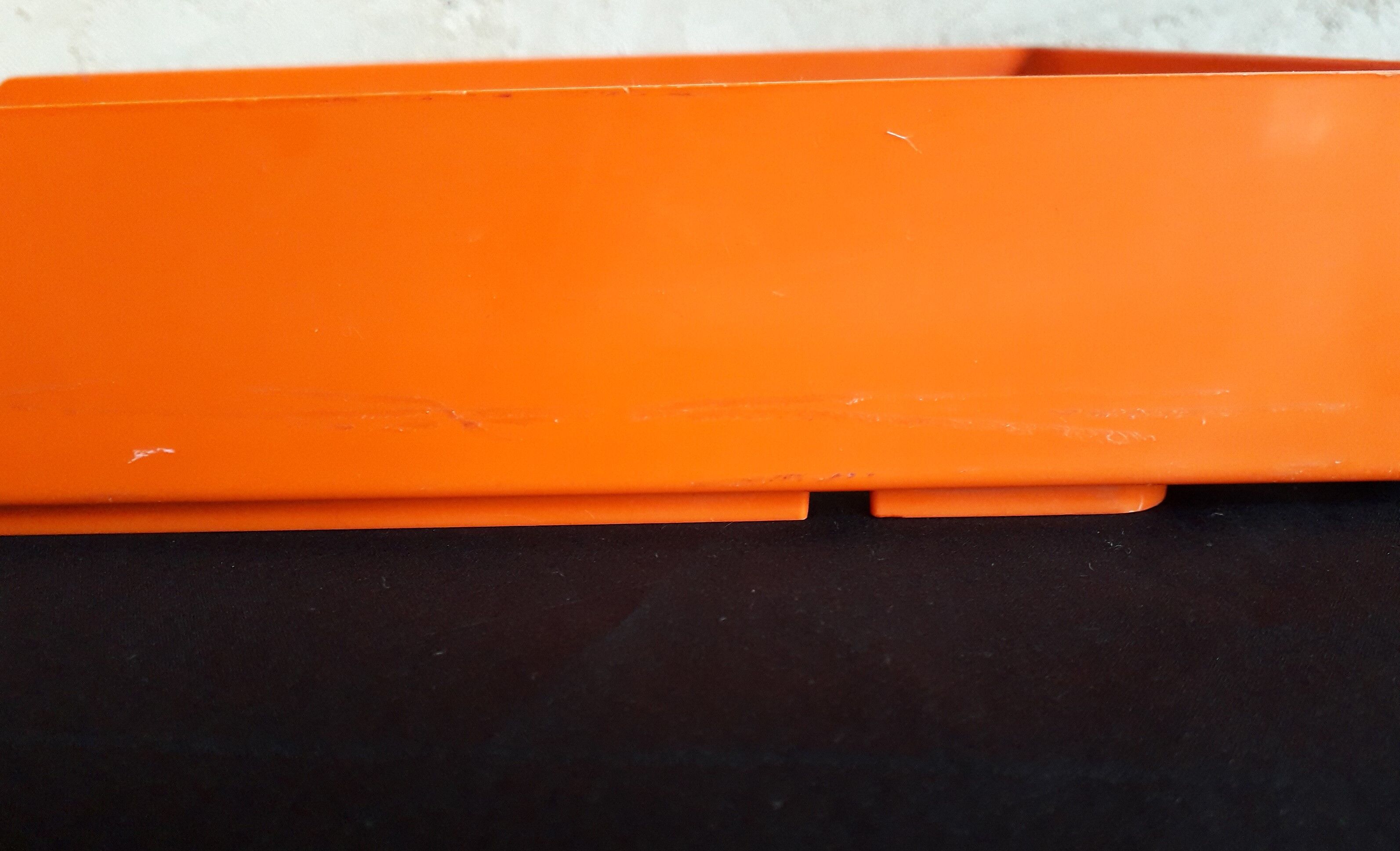 Orange mail bench design Roger Tallon