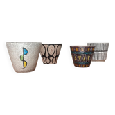 Mid-Century German Ceramic Planters, 1960s, Set of 4
