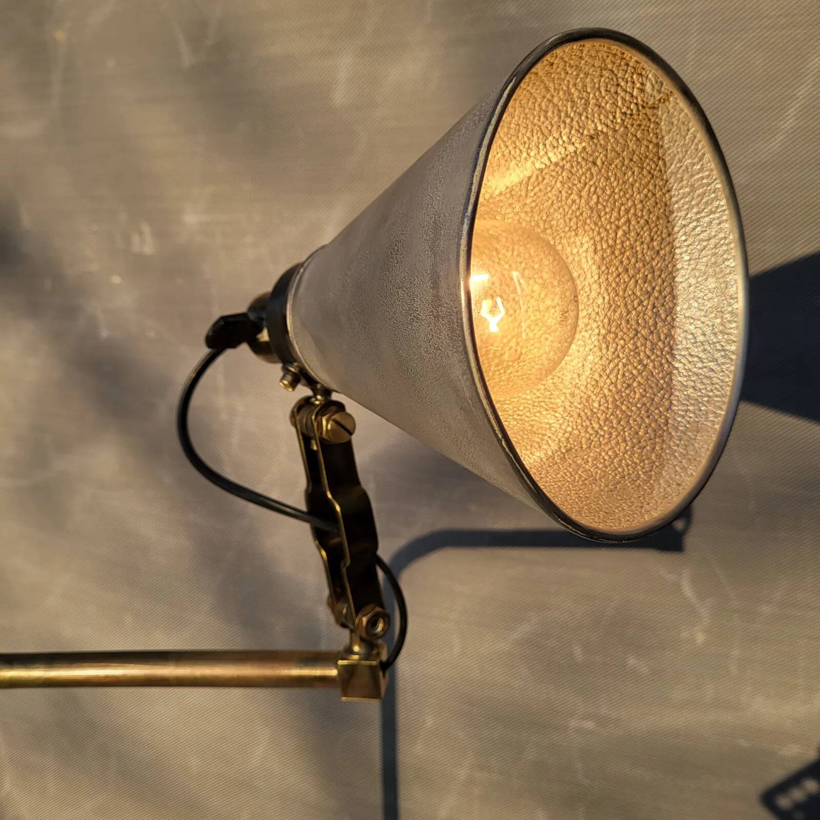 Mid-century architect's handcrafted lamp