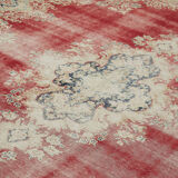 Hand-knotted persian antique 1970s 298 cm x 385 cm beige wool carpet