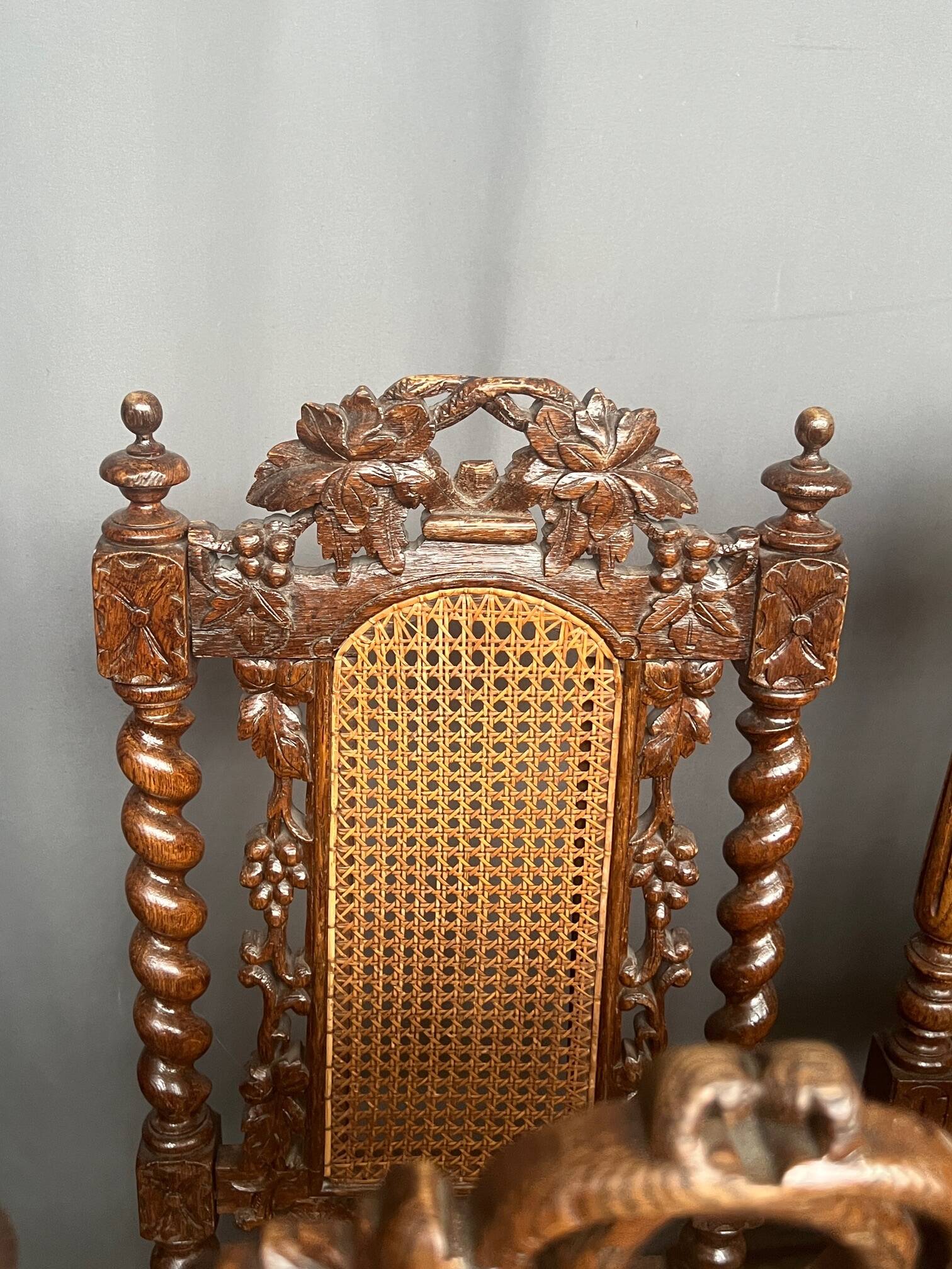 Set of matching hunting style chairs.
