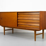 Vintage Sideboard in Teak with sliding door and drawers, 1960s