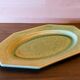 Emerald green Charolles faience dish
