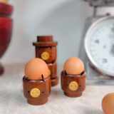 Wooden eggcups