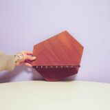 Asymmetrical wall shelf studs