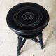 Early 20th Century Black Stained Piano Stool, 1890s