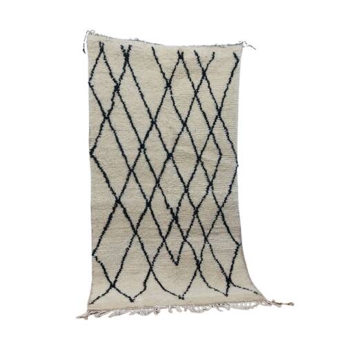 Azilal Berber rug in handmade wool 200 X 113 CM