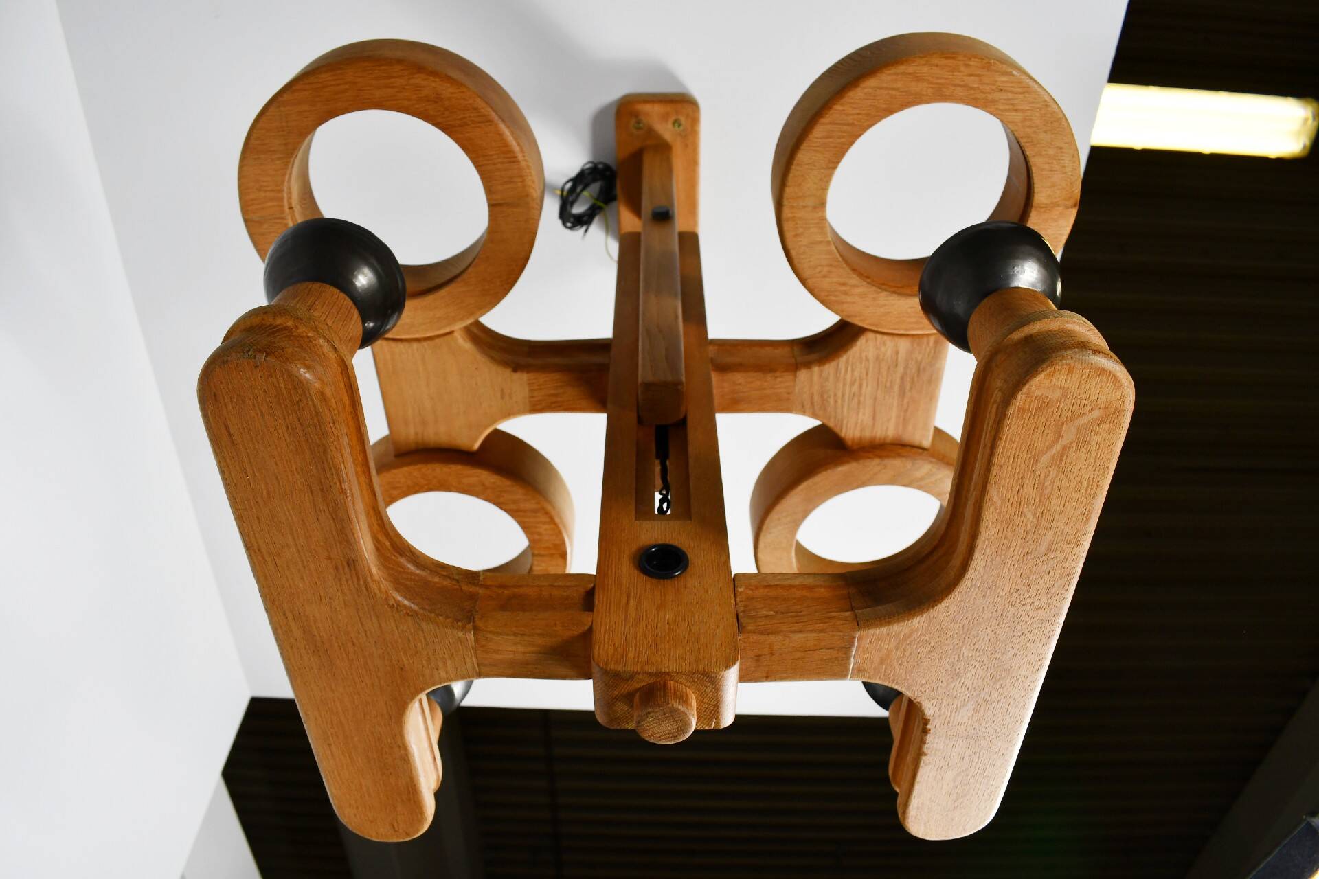 Large ceiling light by Guillerme et Chambron for Votre Maison