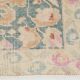 Cream & Green Oriental Persian Rug, 135x221Cm