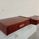Scandinavian teak bedside tables