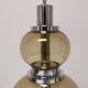 Smoked glass and chrome lamp, 1970