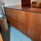 Vintage Scandinavian high sideboard in teak from the 50s and 60s