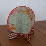 Cardboard flag globe from the 50's dutch